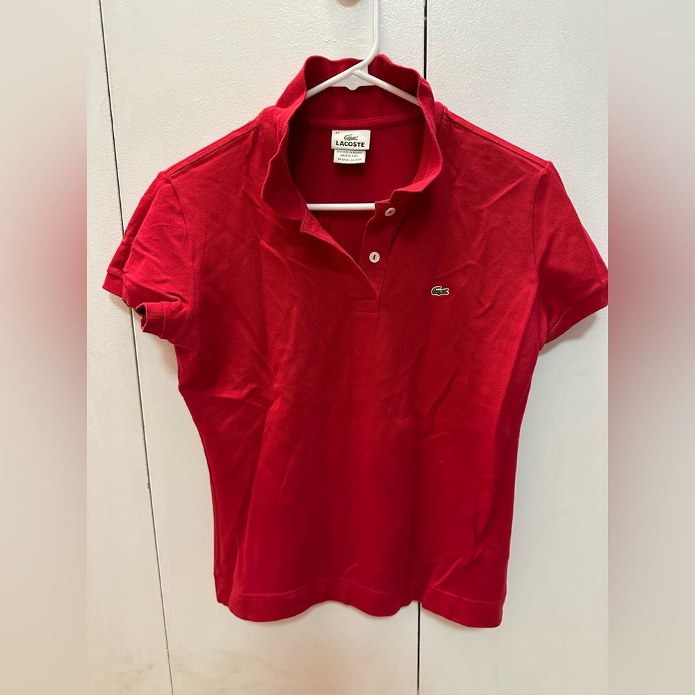 Lacoste Red Polo Size Large